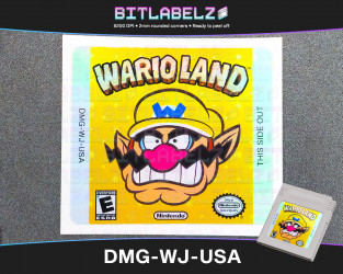 Wario Land - Holografisches Game Boy Label [DMG-WJ-USA]