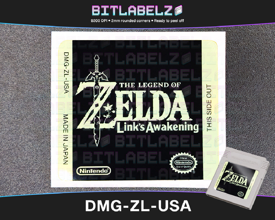 The Legend of Zelda: Link's Awakening - Golden Game Boy Label [DMG-ZL-USA]