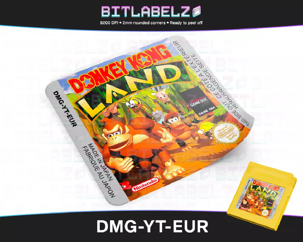 Donkey Kong Land - Game Boy Label [DMG-YT-EUR]