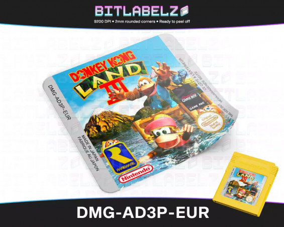 Donkey Kong Land III Game Boy Label [DMG-AD3P-EUR]