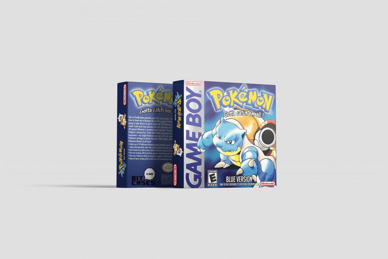 Pokemon Blue Version - Game Boy Replacement Box