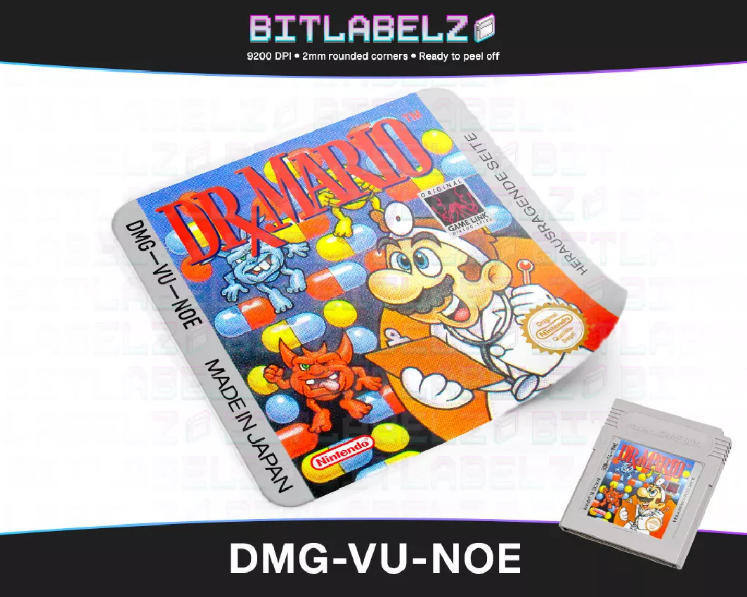 Dr. Mario - Game Boy Label [DMG-VU-NOE]