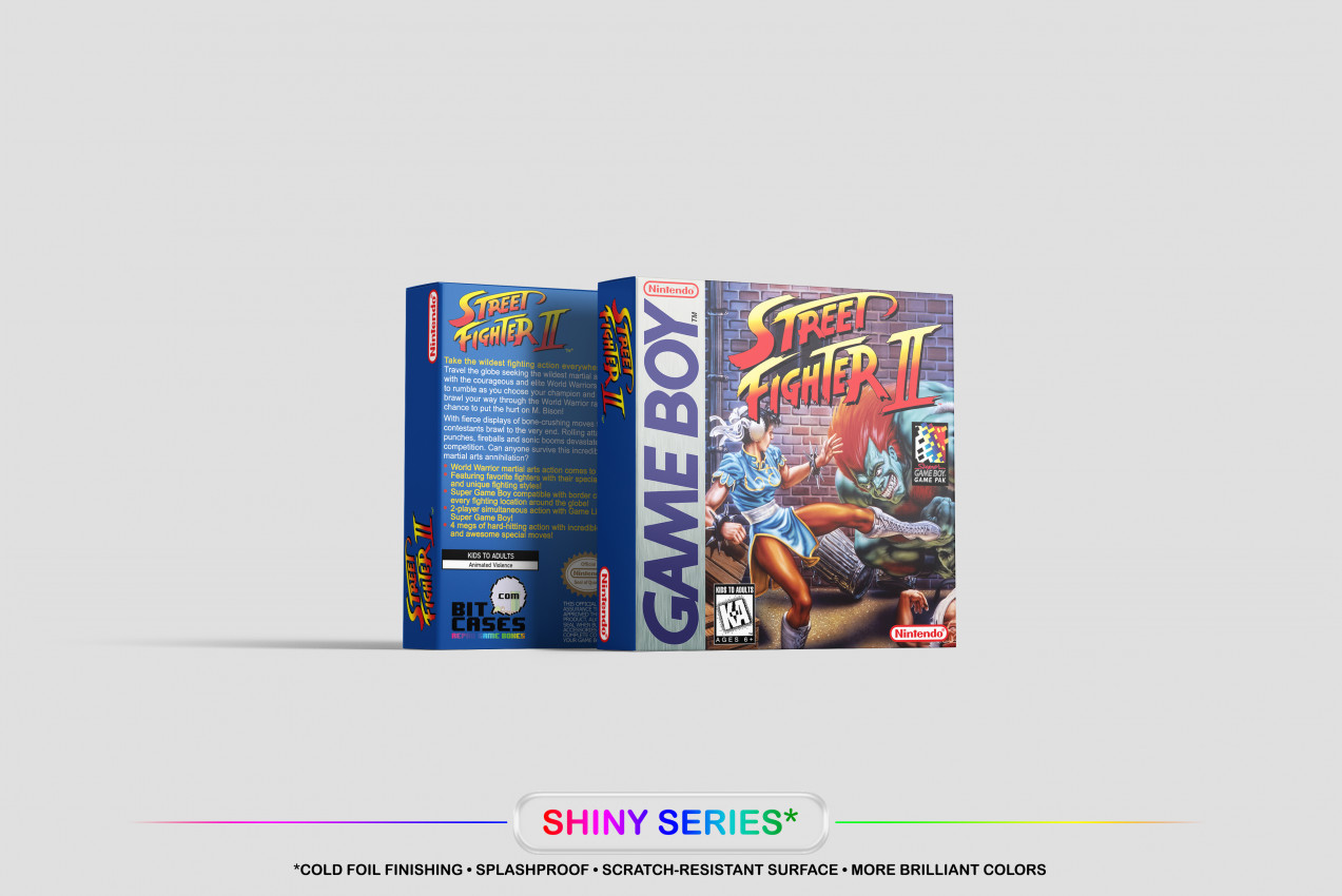 Street Fighter II - Game Boy Replacement Box