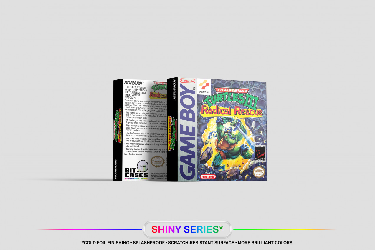 Teenage Mutant Ninja Turtles III: Radical Rescue - Game Boy Ersatzbox