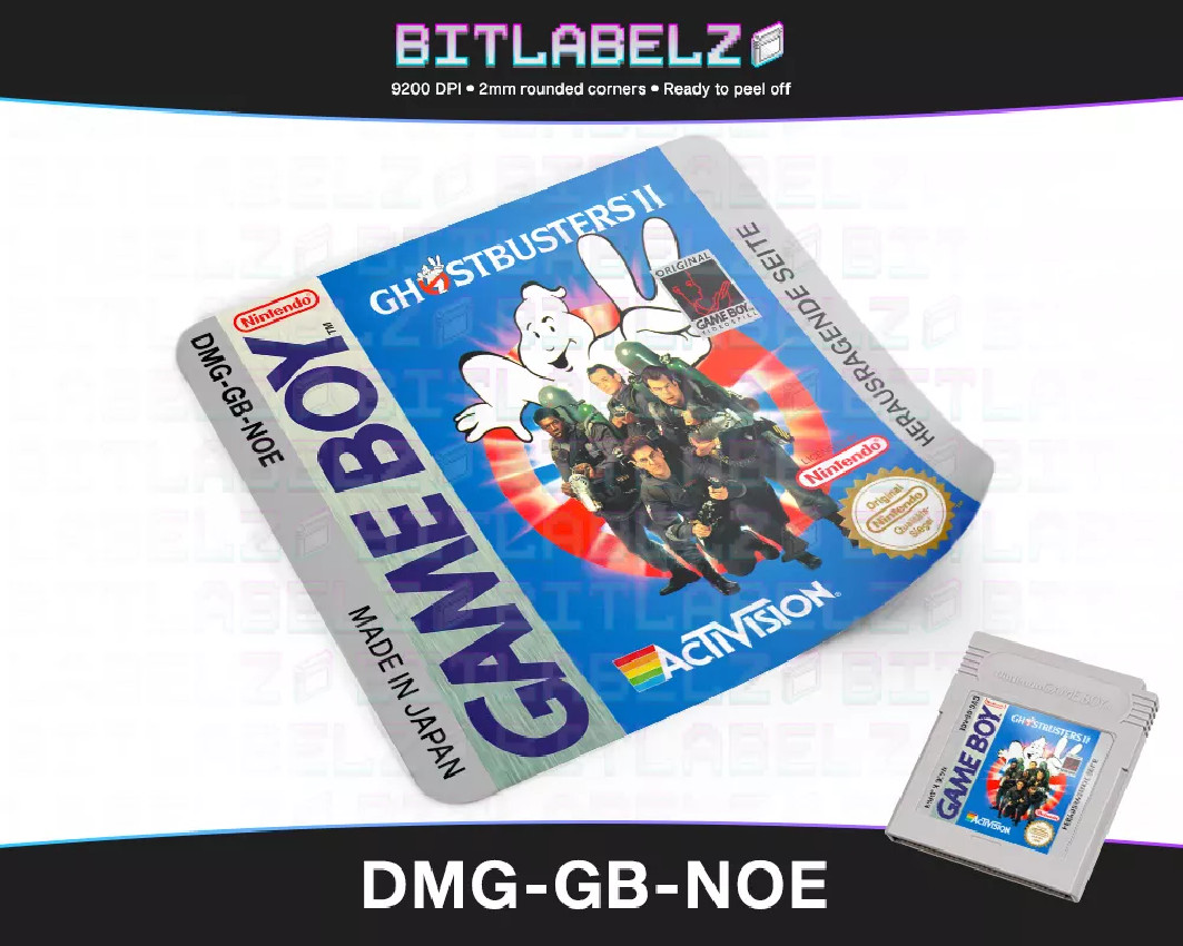 Ghostbusters 2 - Game Boy Label [DMG-GB-NOE]