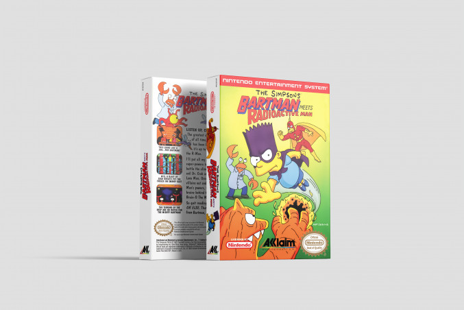 The Simpsons: Bartman Meets Radioactive Man - Nintendo NES Ersatzbox