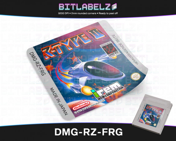 R-Type II - Game Boy Label [DMG-RZ-FRG]