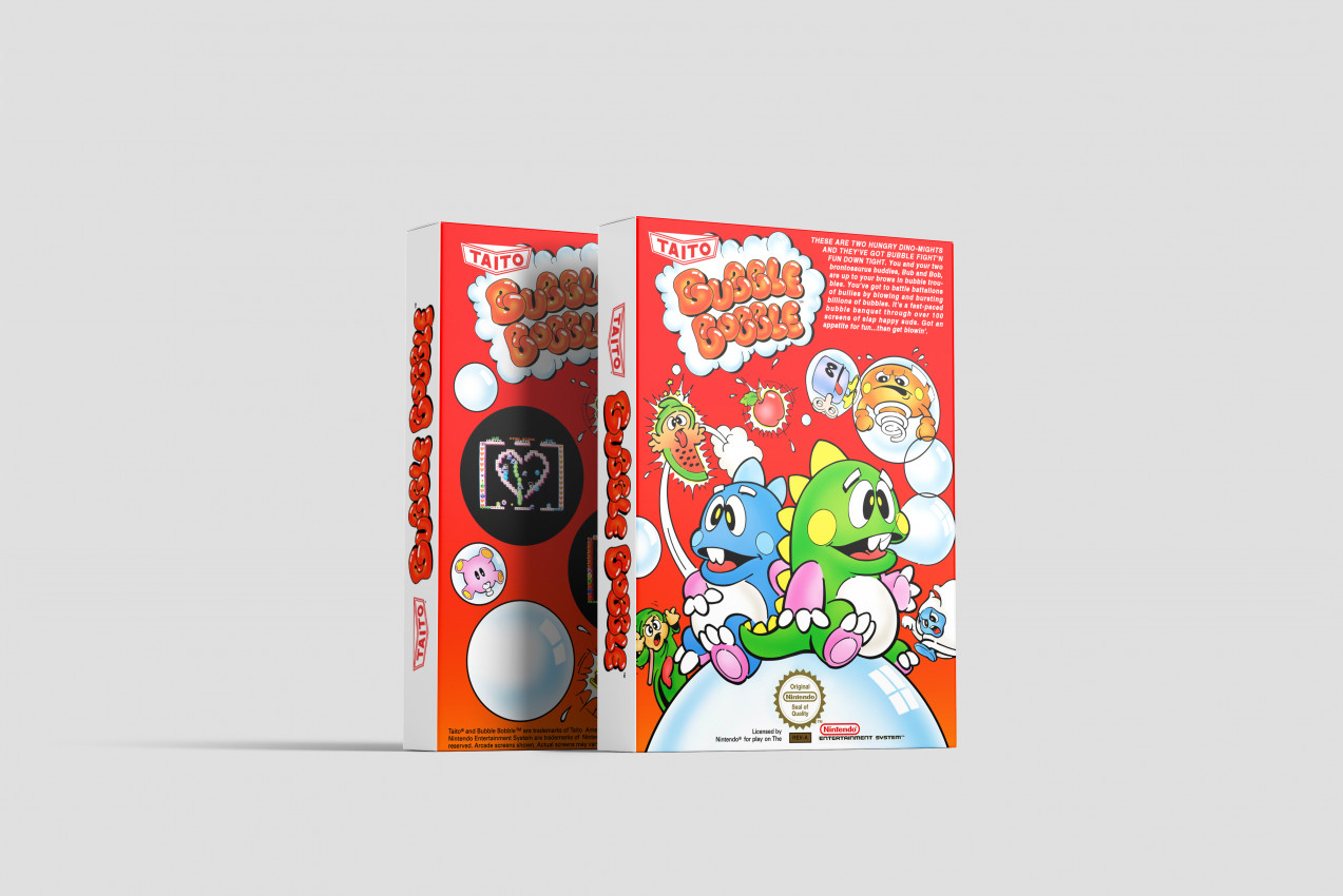 Bubble Bobble - Nintendo NES Replacement Box