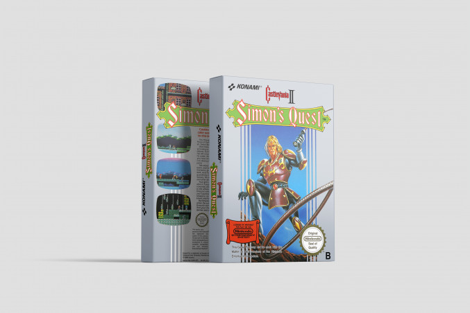 Castlevania II: Simon's Quest - Nintendo NES Replacement Box