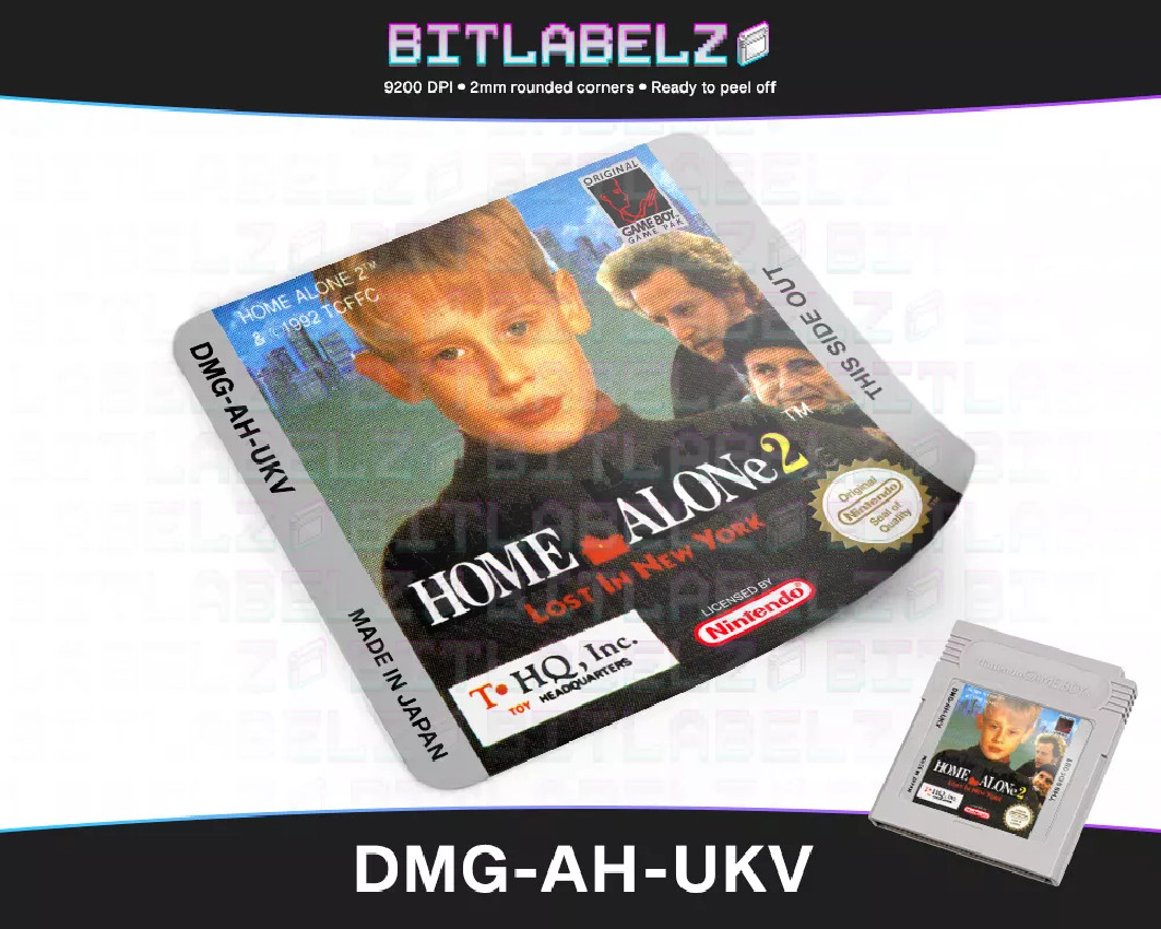 Home Alone 2: Lost in New York - Game Boy Label [DMG-AH-UKV]