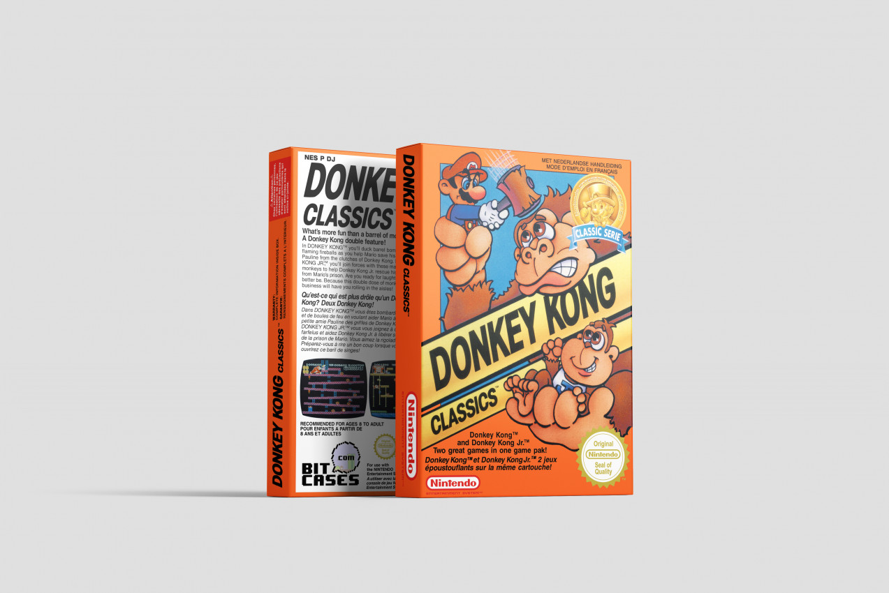 Donkey Kong Classics - Nintendo NES Replacement Box