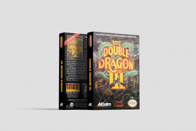 Double Dragon III: The Sacred Stones - Nintendo NES Replacement Box