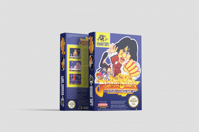 Jackie Chan's Action Kung Fu - Nintendo NES Replacement Box