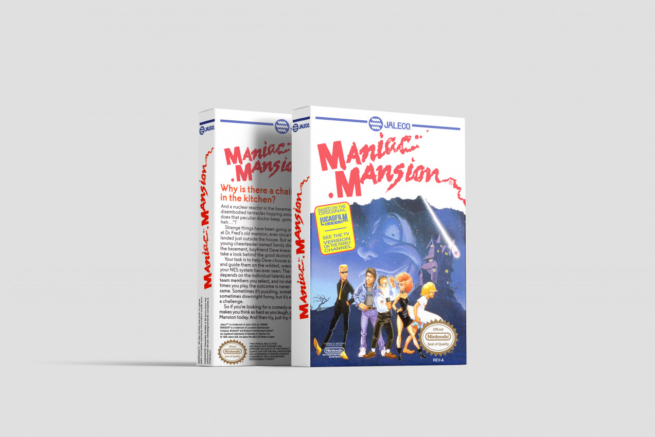 Maniac Mansion - Nintendo NES Ersatzbox