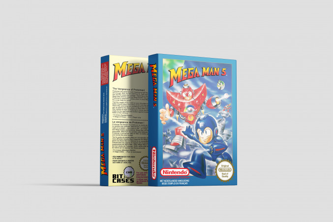 Mega Man 5 - Nintendo NES Replacement Box