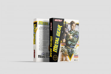 Metal Gear - Nintendo NES Replacement Box