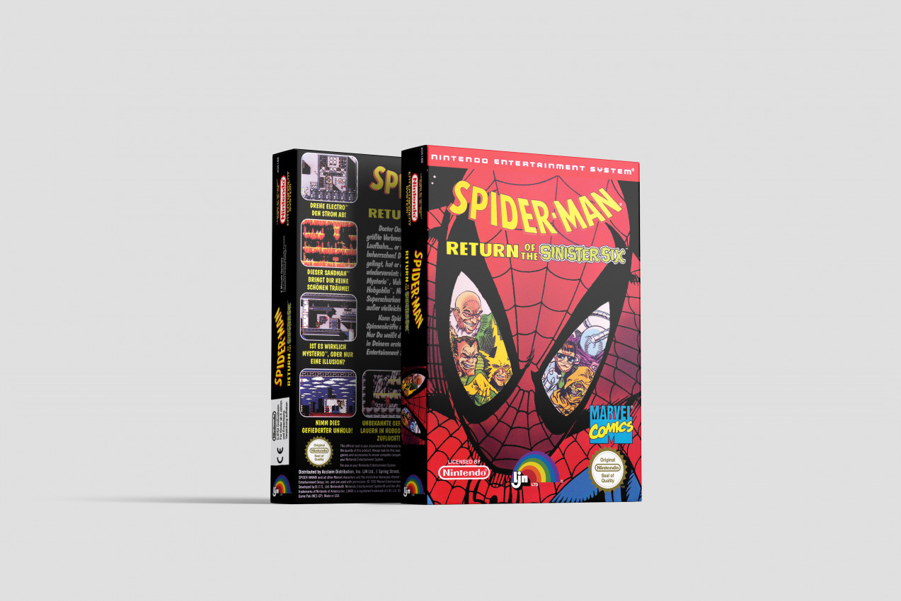 Spider-Man: Return of the Sinister Six - Nintendo NES Ersatzbox