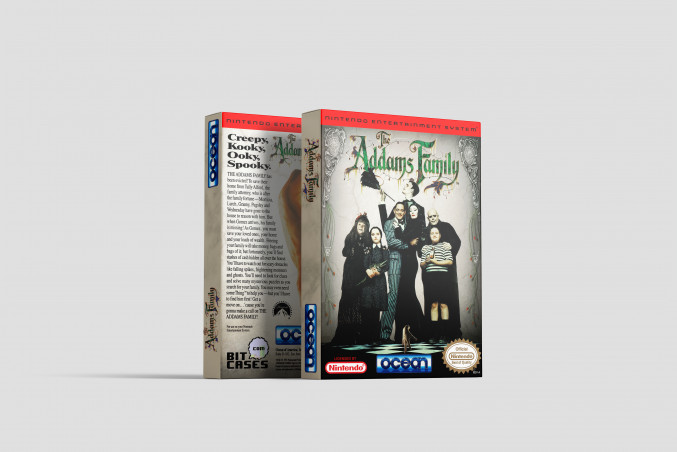 The Addams Family - Nintendo NES Replacement Box