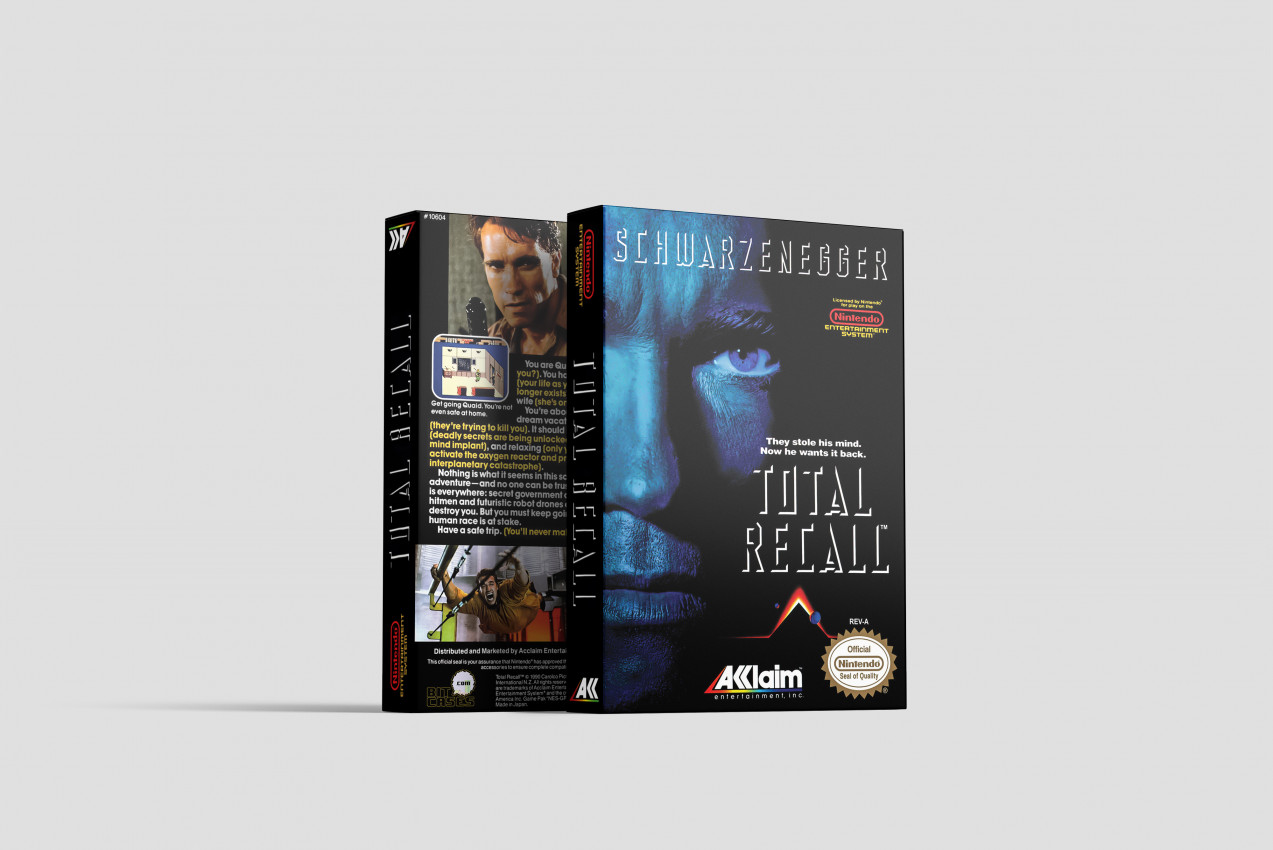 Total Recall - Nintendo NES Replacement Box