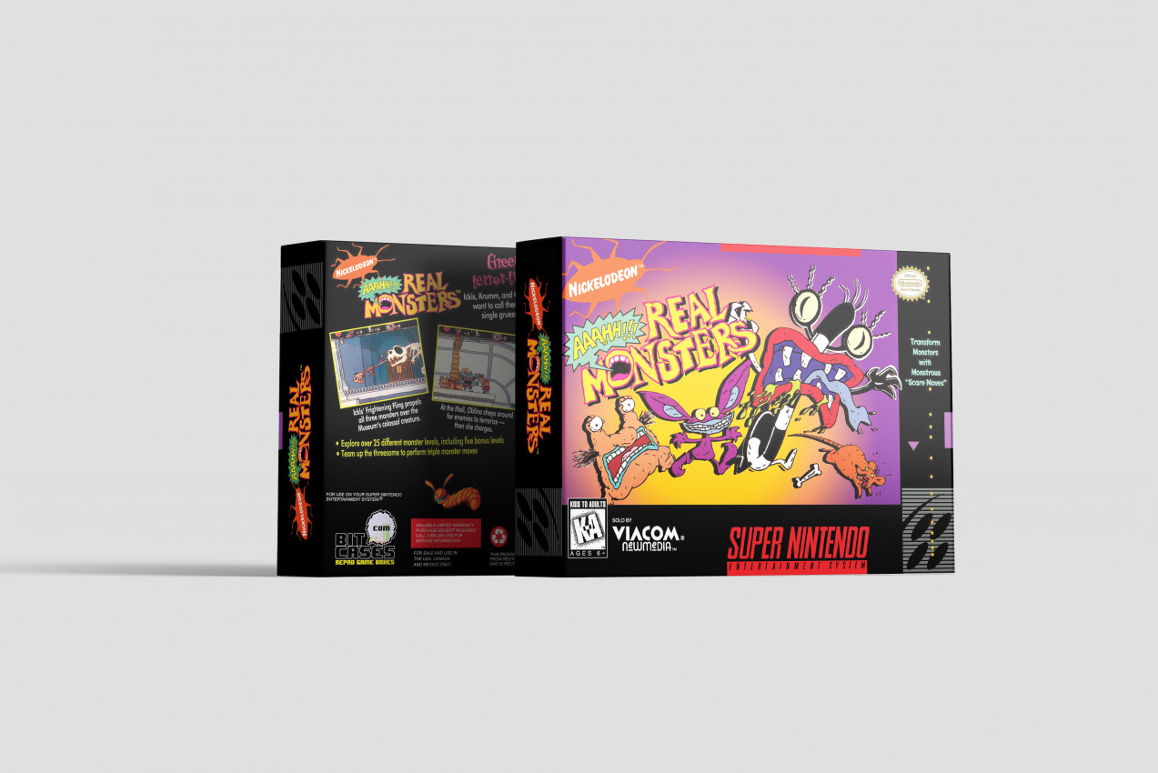 Aaahh!!! Real Monsters - Super Nintendo Ersatzbox