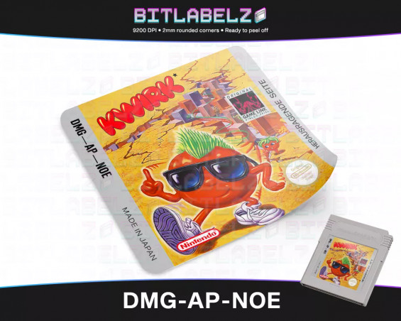 Kwirk - Game Boy Label [DMG-AP-NOE]