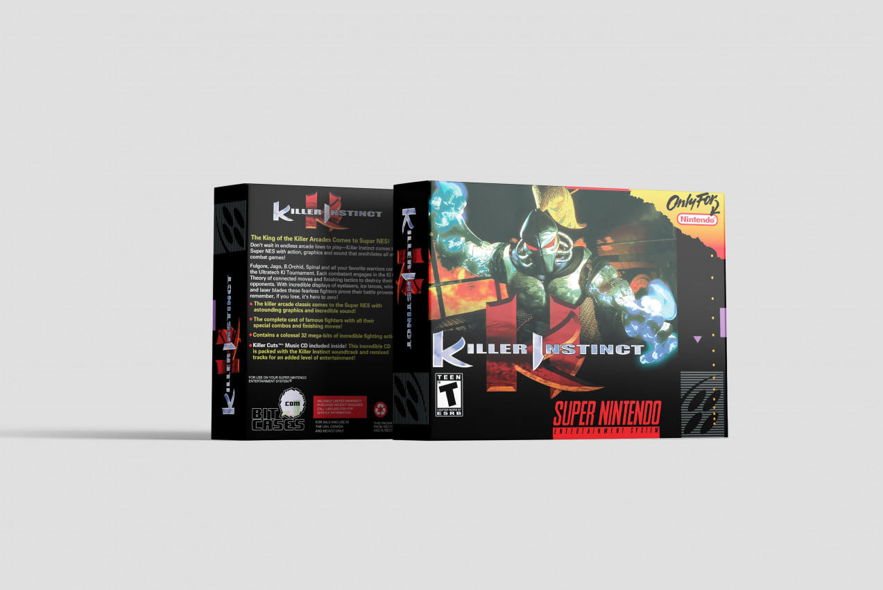 Killer Instinct - Super Nintendo Replacement Box
