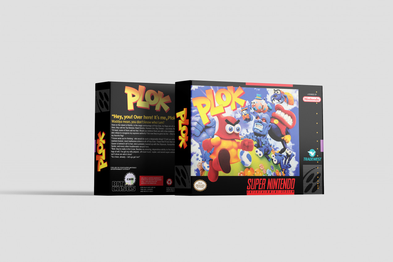 Plok - Super Nintendo Replacement Box