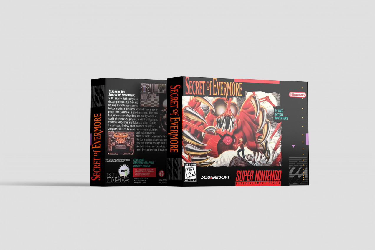 Secret of Evermore - Super Nintendo Replacement Box