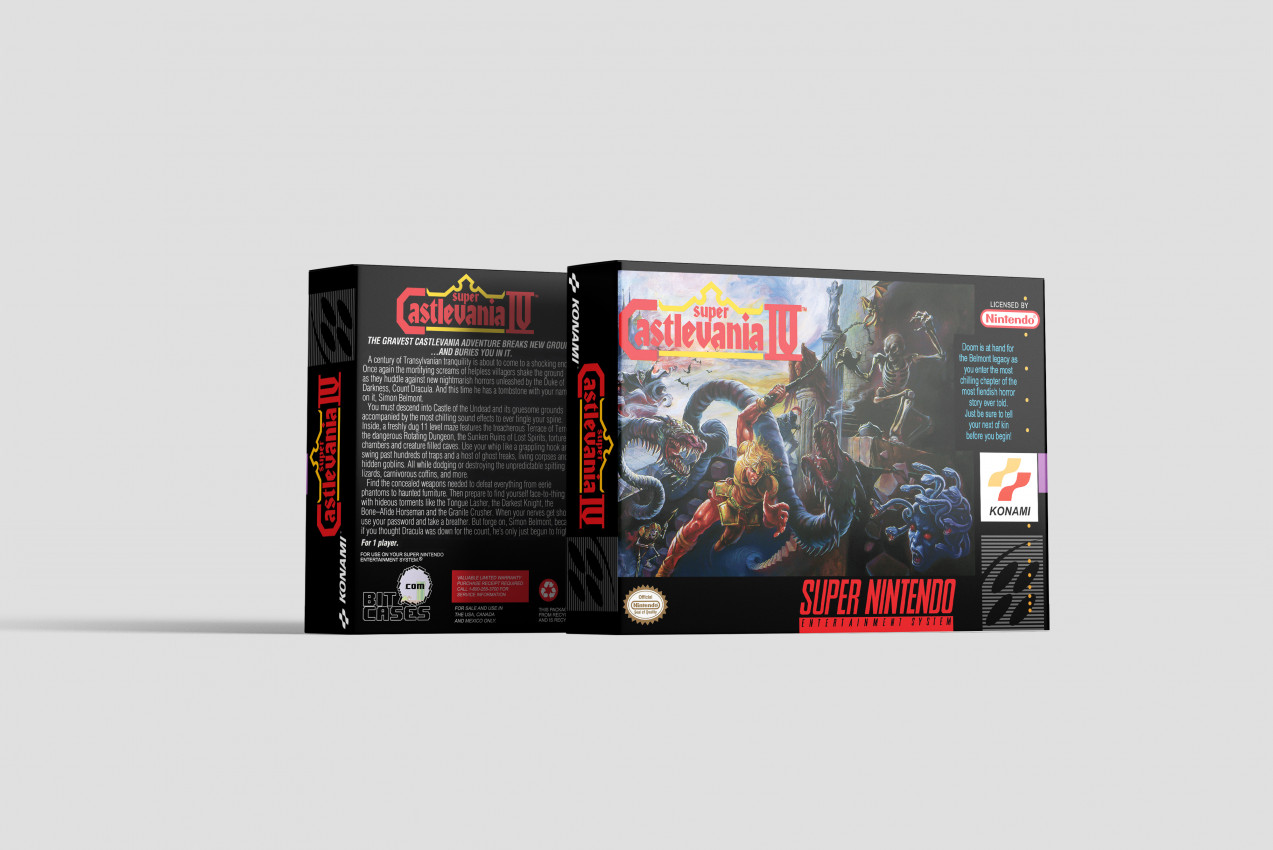 Super Castlevania IV - Super Nintendo Replacement Box