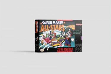 Super Mario All-Stars - Super Nintendo Replacement Box