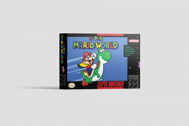 Super Mario World - Super Nintendo Replacement Box