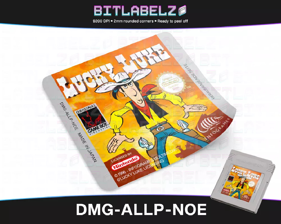 Lucky Luke - Game Boy Label [DMG-ALLP-NOE]