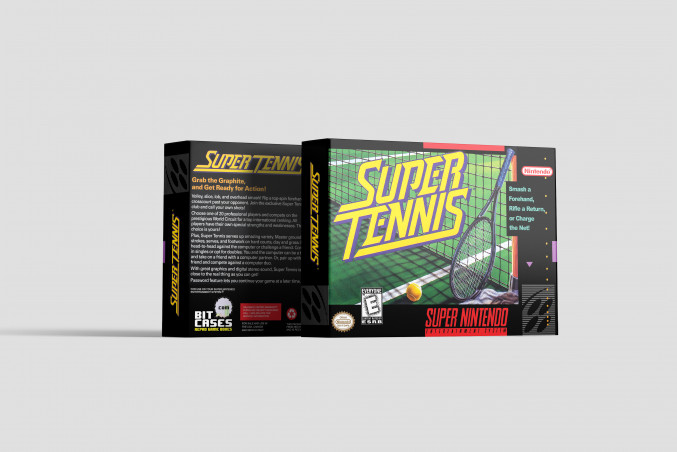 Super Tennis - Super Nintendo Replacement Box