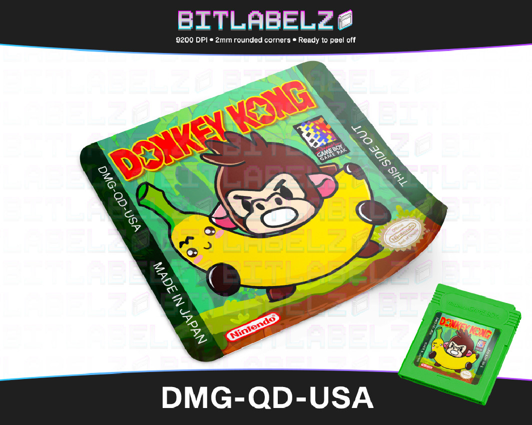 Donkey Kong - Custom Game Boy Label [DMG-QD-USA]