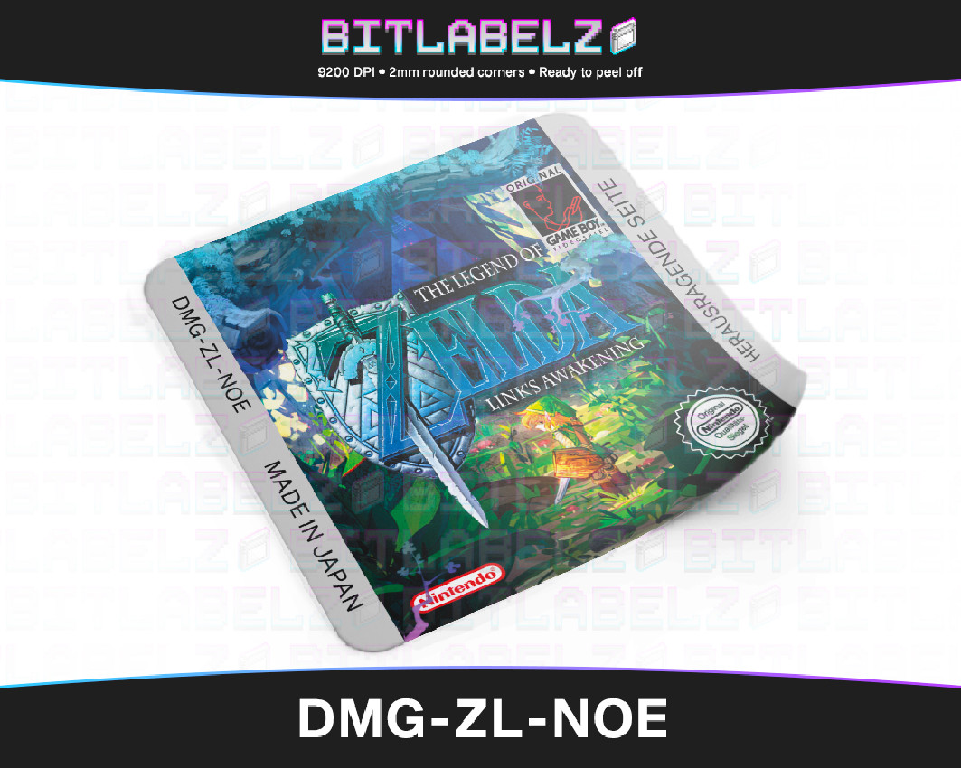 The Legend of Zelda: Link’s Awakening - Custom Game Boy Label [DMG-ZL-NOE]