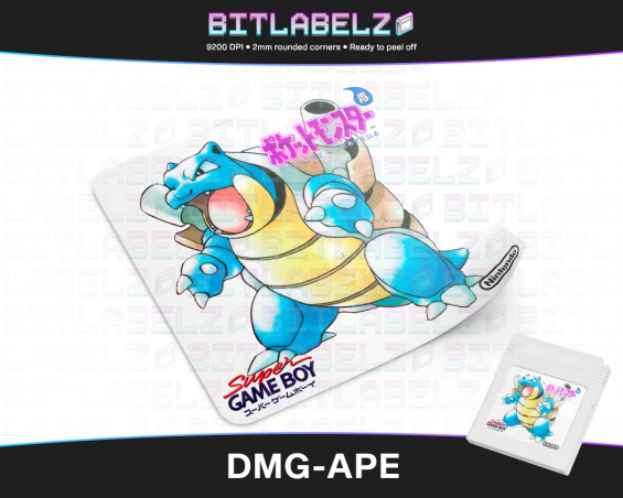 Pokemon Blue Version - White-Series Game Boy Label [DMG-APEJ]