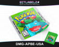 Pokemon Green Version - Pixel-Art Game Boy Label [DMG-APBE-USA]