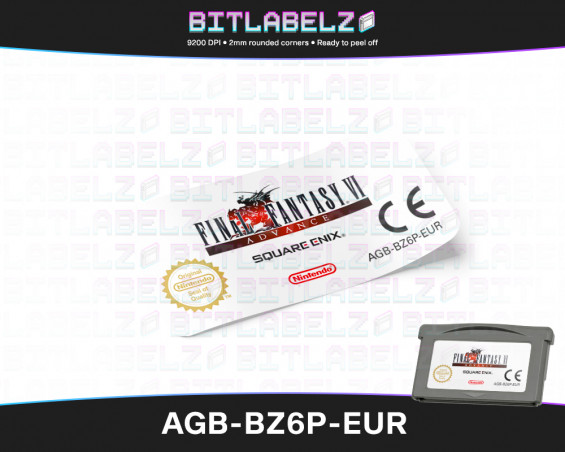 Final Fantasy VI Advance - Game Boy Advance Label [AGB-BZ6P-EUR]