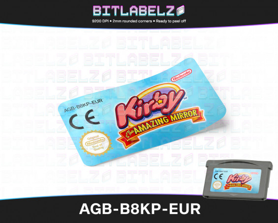 Kirby & the Amazing Mirror - Game Boy Advance Label [AGB-B8KP-EUR]