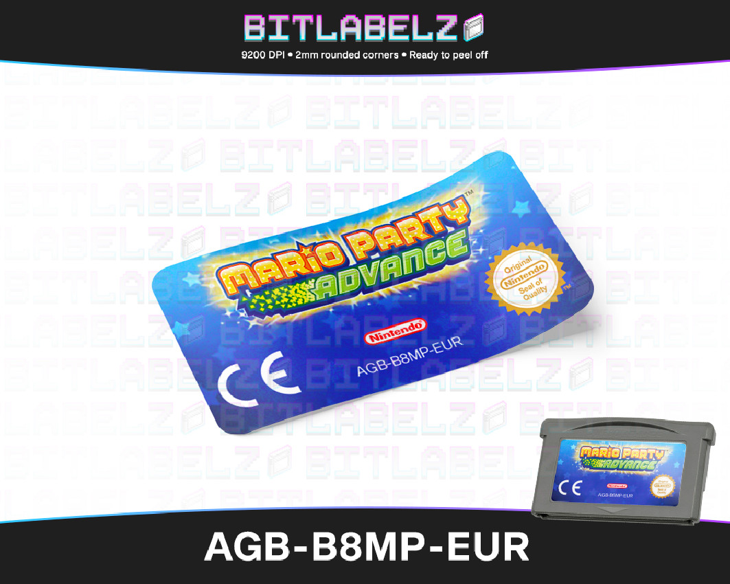 Mario Party Advance - Game Boy Advance Label [AGB-B8MP-EUR]