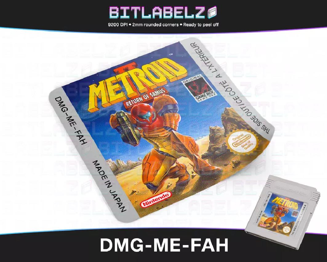 Metroid II - Game Boy Label [DMG-ME-FAH]