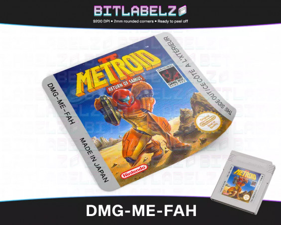 Metroid II Game Boy Label [DMG-ME-FAH]