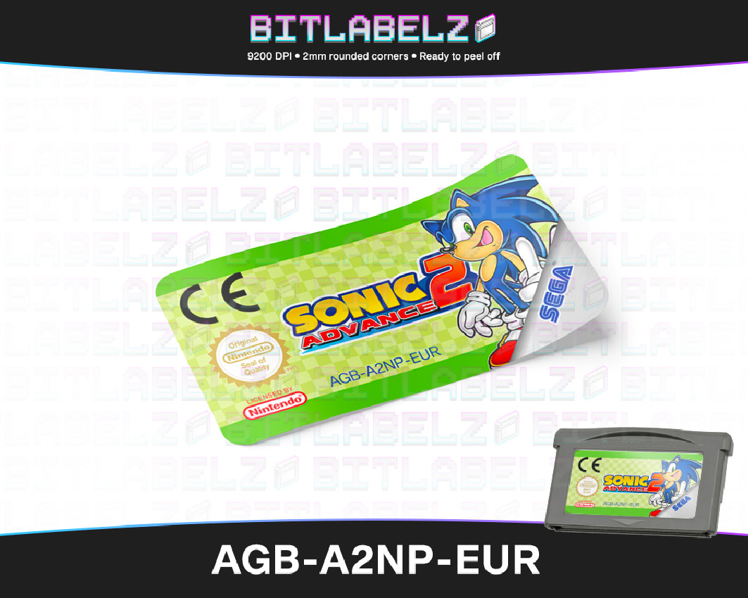 Sonic Advance 2 - Game Boy Advance Label [AGB-A2NP-EUR]