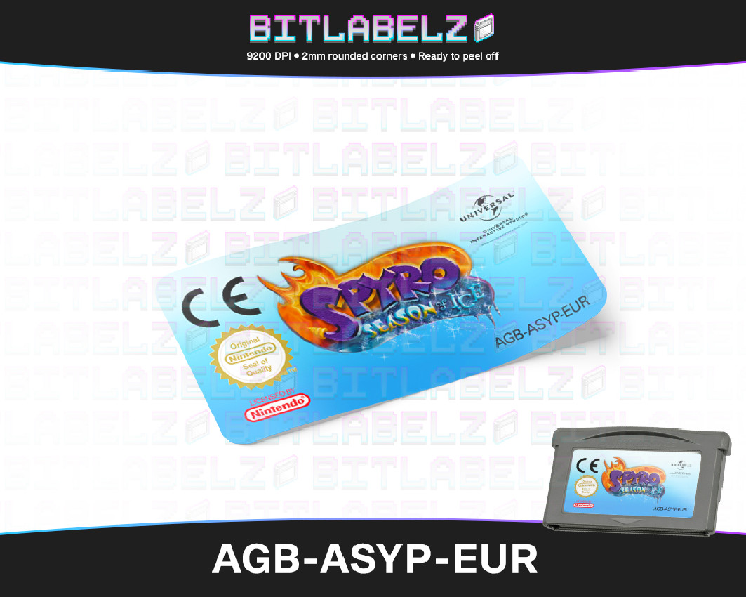 Spyro: Season of Ice - Game Boy Advance Label [AGB-ASYP-EUR]