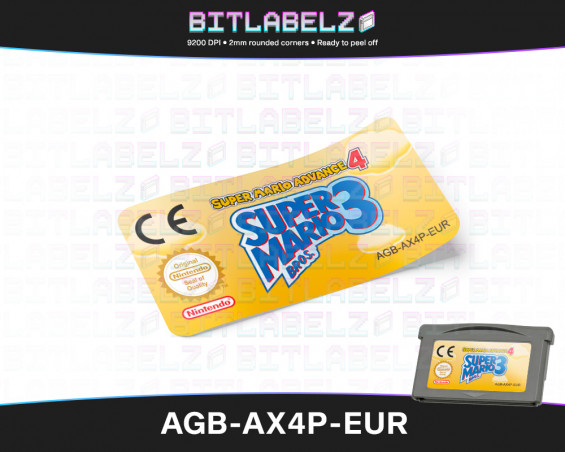 Super Mario Advance 4: Super Mario Bros. 3 - Game Boy Advance Label [AGB-AX4P-EUR]