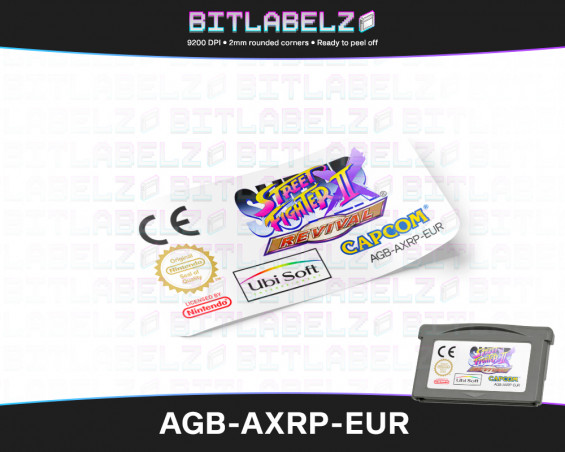 Super Street Fighter II Revival - Game Boy Advance Label [AGB-AXRP-EUR]
