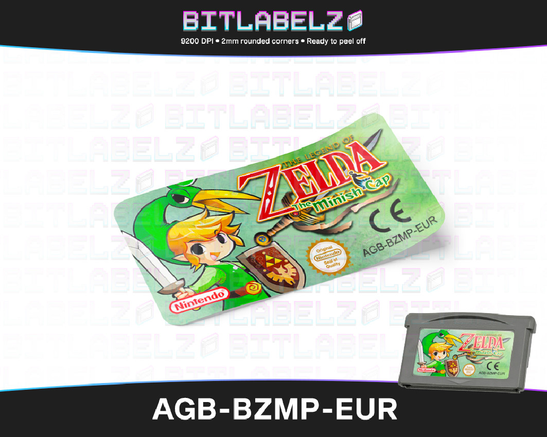 The Legend of Zelda: The Minish Cap - Custom Game Boy Advance Label [AGB-BZMP-EUR]