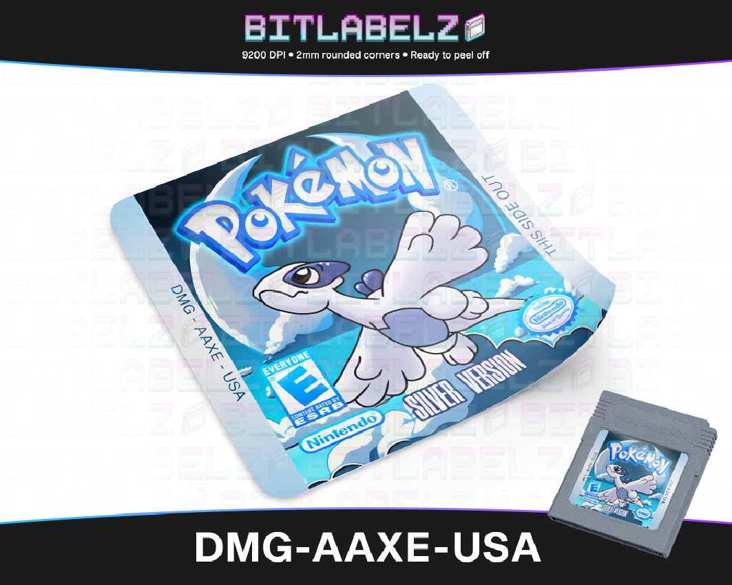 Pokemon Silver Version - Custom Game Boy Color Label [DMG-AAXE-USA]