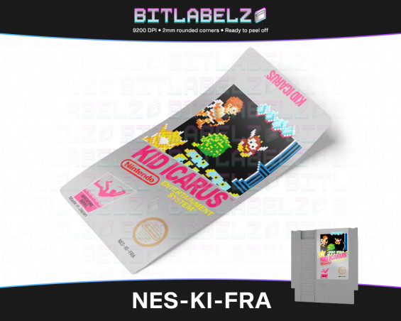 Kid Icarus - Nintendo NES Label [NES-KI-FRA]