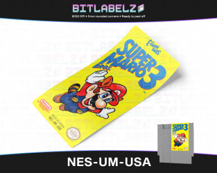 Super Mario Bros. 3 - Nintendo NES Label [NES-UM-USA]